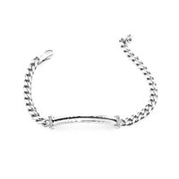 Armband Marcello Pane Dame Letters in Silber Zirconia BRYL003 - BRYL003